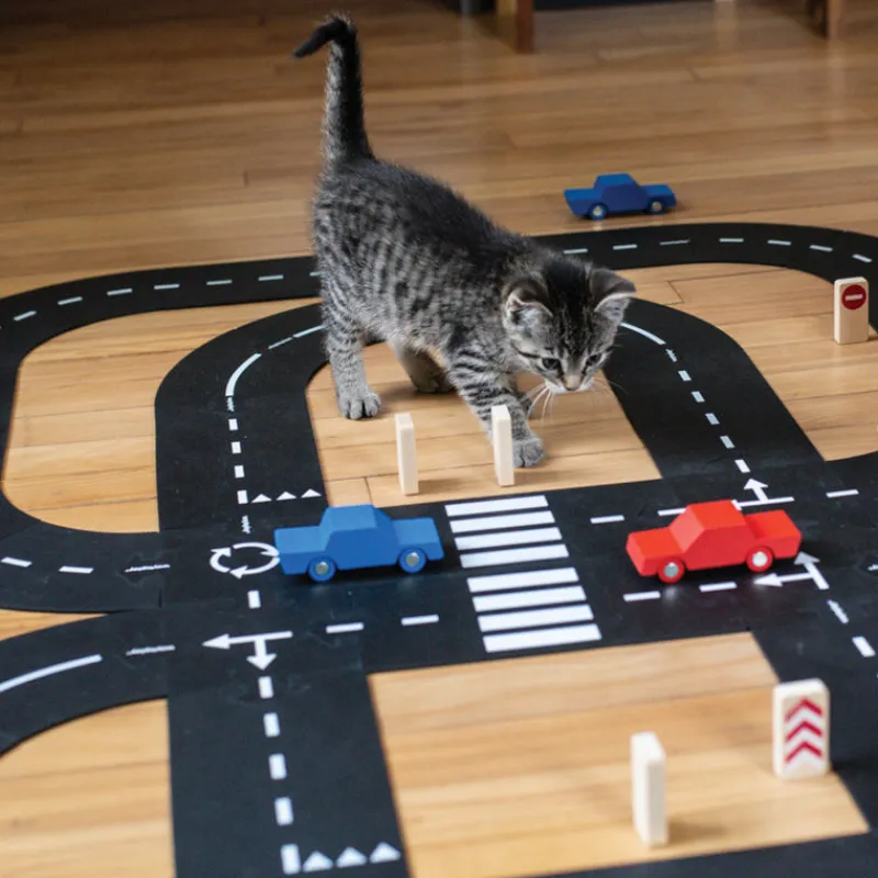 Waytoplay Waytoplay Track Sets|Wooden Vehicles^King of the Road Car Edition