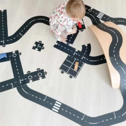 Waytoplay Waytoplay Track Sets|Wooden Vehicles^King of the Road Car Edition