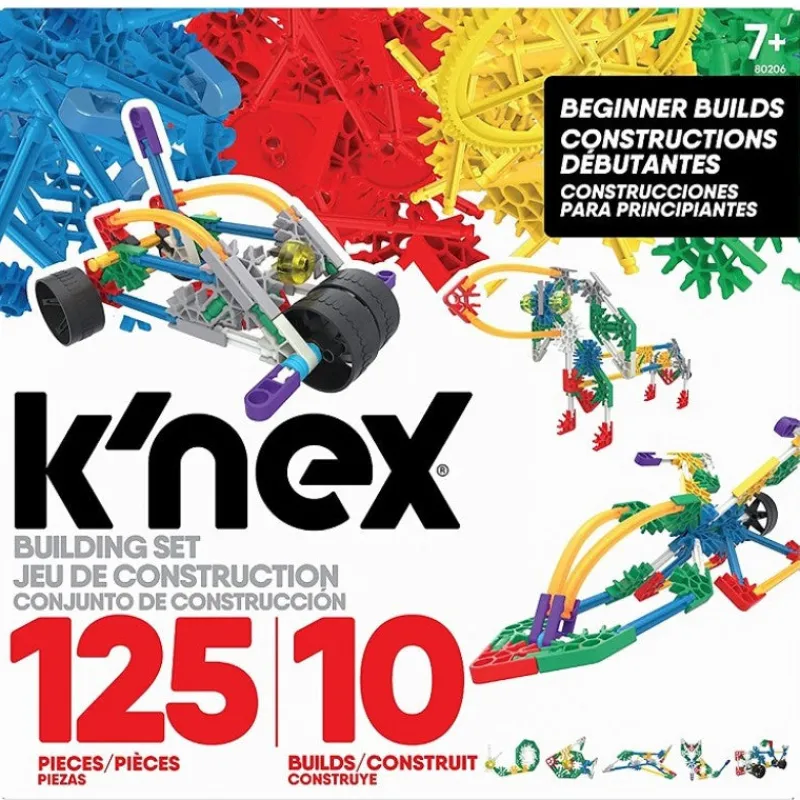 Knex Construction^Beginner 10 Builds - 125 Piece