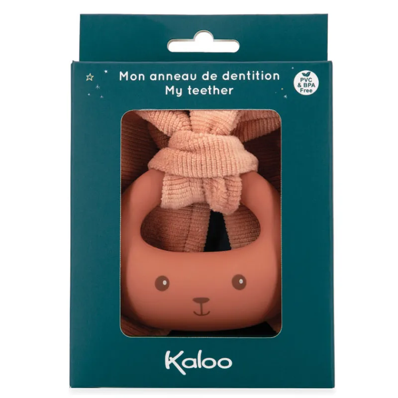 Kaloo Sensory Play|Comforters^Lapinoo Rabbit Teether Terracotta