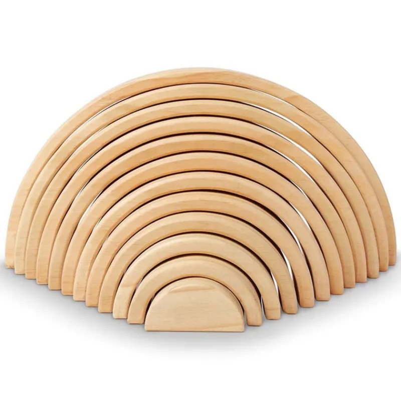 Kinderfeets Wooden Blocks|Early Learning^Large Arches Natural Wood