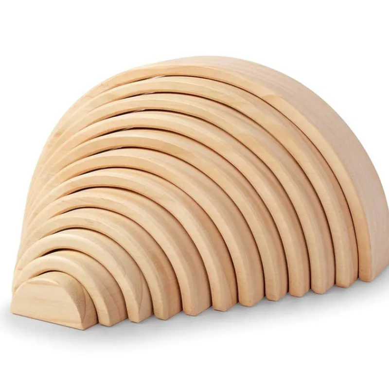 Kinderfeets Wooden Blocks|Early Learning^Large Arches Natural Wood