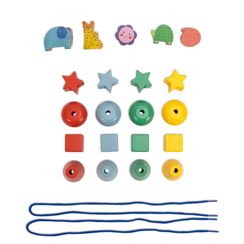 Moulin Roty Early Learning|Hammer / Lace^Les Toupitis Wooden Lacing beds