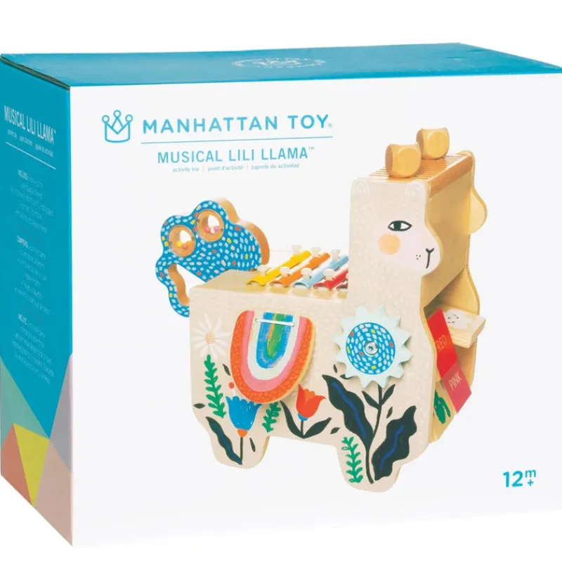Manhattan Toy Early Learning|Musical / Auditory^Lili Musical Llama - Wooden Music Station