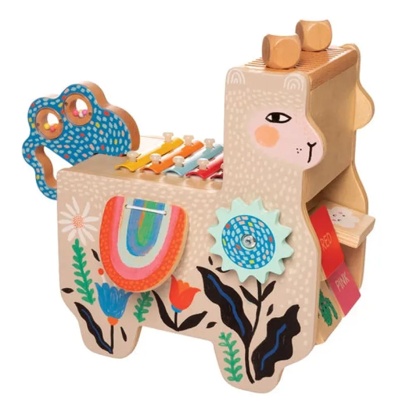 Manhattan Toy Early Learning|Musical / Auditory^Lili Musical Llama - Wooden Music Station