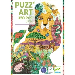 Djeco Jigsaws / Puzzles|Age 9 & 10^Lion Shaped Art Puzzle (350 pc)