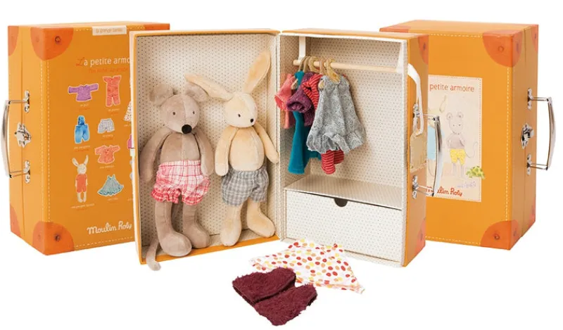 Moulin Roty Role Play|Soft Toys^Little Wardrobe Suitcase