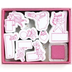 Djeco Art / Craft|Age 9 & 10^Lucille Message Stamp Set