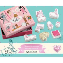 Djeco Art / Craft|Age 9 & 10^Lucille Message Stamp Set