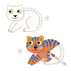 Djeco Art / Craft|Age 4^Magic Colouring Animalo-Ma