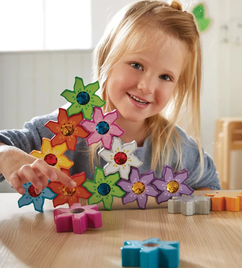 Haba Wooden Blocks|Early Learning^Magic Stacking Flowers