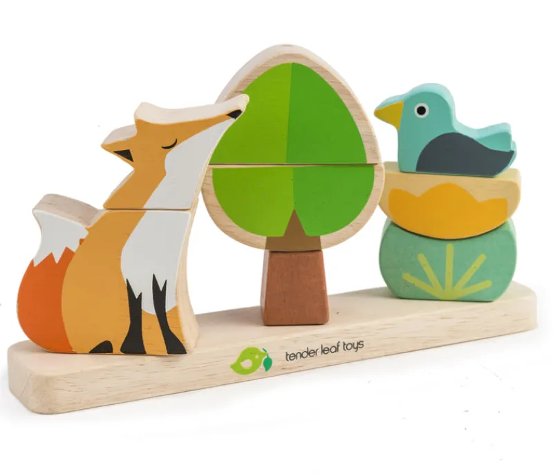 Tender Leaf Toys Wooden Puzzles|Early Learning^Magnetic Foxy Stacker Puzzle