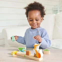 Tender Leaf Toys Wooden Puzzles|Early Learning^Magnetic Foxy Stacker Puzzle