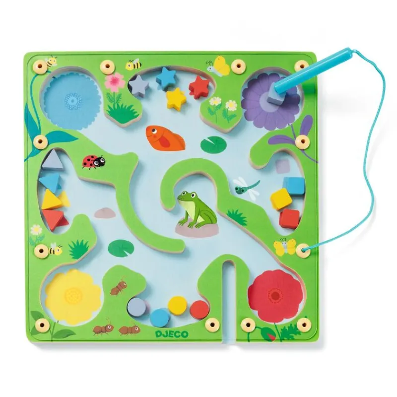 Djeco Wooden Puzzles|Early Learning^Magnetic Froggy Maze