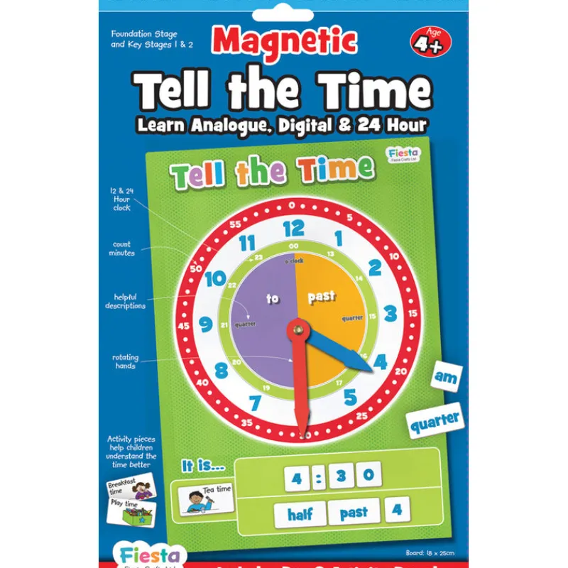 Fiesta Crafts Age 5 & 6|Age 4^Magnetic Tell The Time