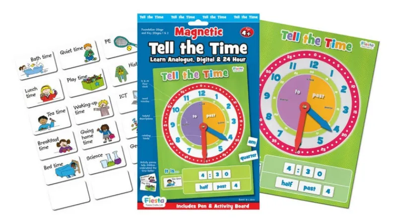 Fiesta Crafts Age 5 & 6|Age 4^Magnetic Tell The Time
