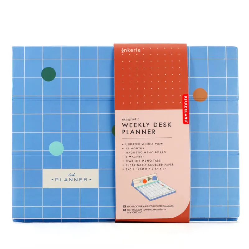 Kikkerland Stationery|Teenager^Magnetic Weekly Desk Planner