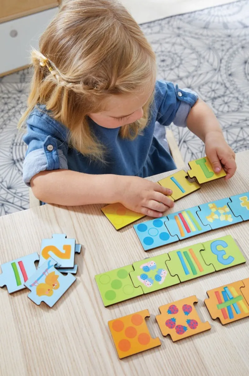 Haba Wooden Puzzles|Age 3^Matching Numbers Game (Wooden)