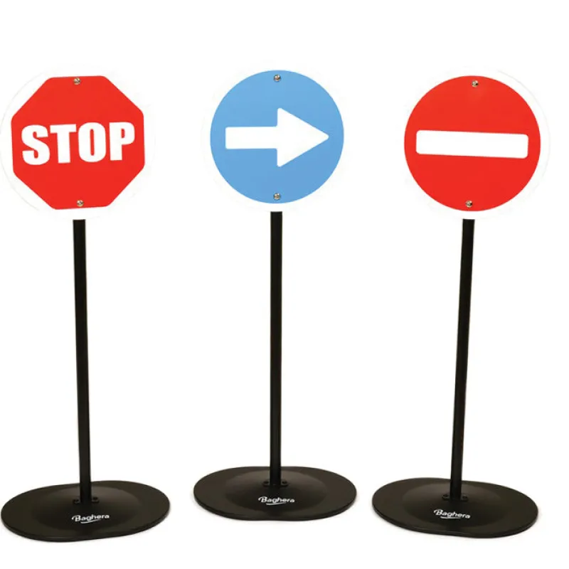Baghera Vehicles / Cars / Trucks|Cars / Trains / Planes^Metal Traffic Signs (Set of 3)