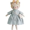 Alimrose Role Play|Rag Dolls^Mini Lilly Kitty Grey Linen
