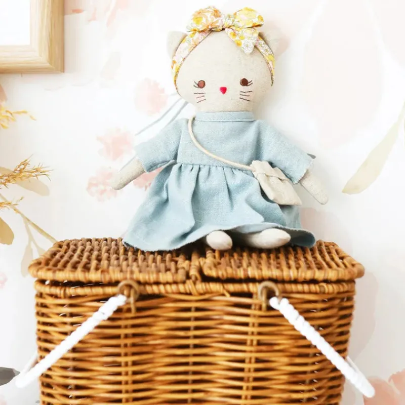 Alimrose Role Play|Rag Dolls^Mini Lilly Kitty Grey Linen