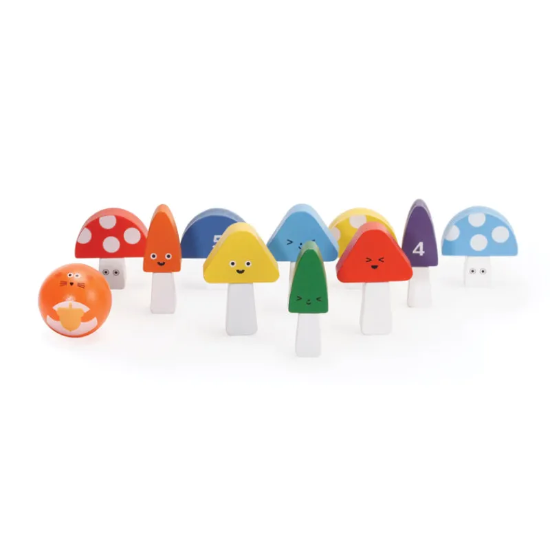 KIDOKI Games|Age 5 & 6^Mini Mushroom Bowling