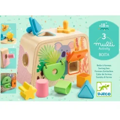 Djeco Early Learning|Stacking / Sorting^Multi Boita Shape Sorter Box