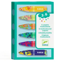Djeco Art / Craft|Age 5 & 6^Multi-Coloured Crayon Set (6)
