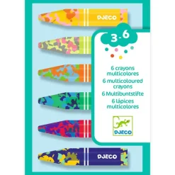 Djeco Art / Craft|Age 5 & 6^Multi-Coloured Crayon Set (6)