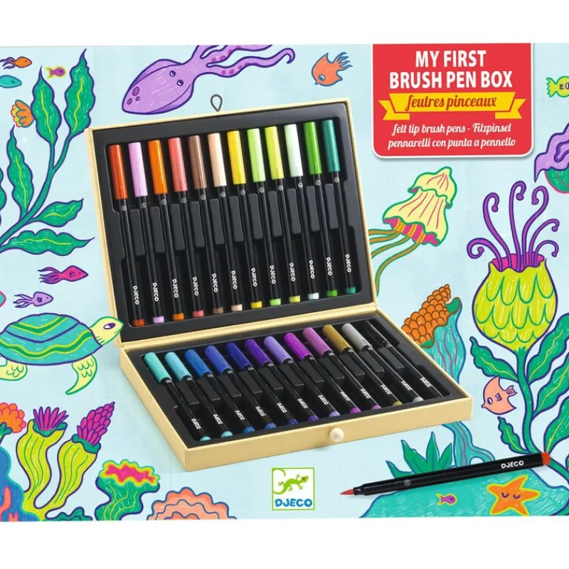 Djeco Art / Craft|Age 7 & 8^My First Brush Pen Box