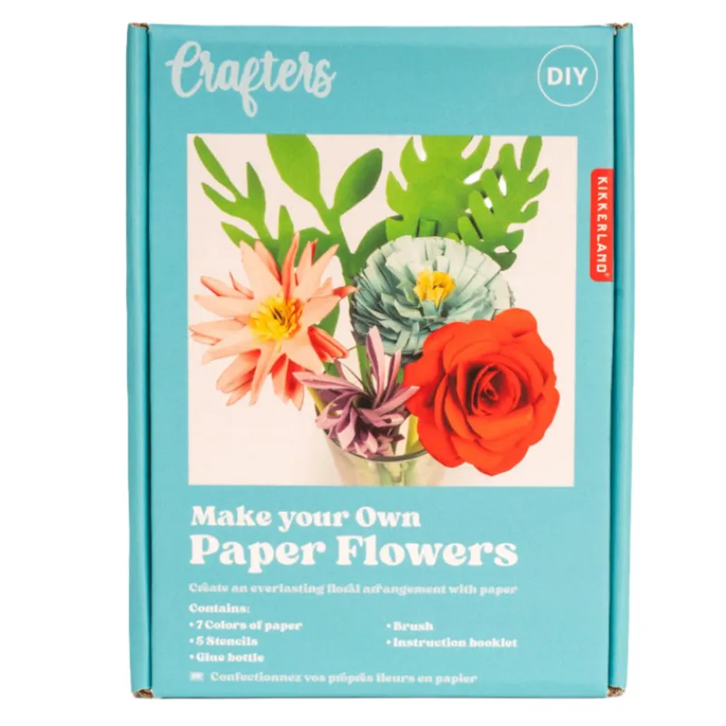 Kikkerland Art / Craft|Teenager^MYO Paper Flowers Kit