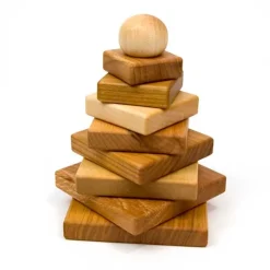 Wooden Story Early Learning|Stacking / Sorting^Natural Pyramid Stacker (Poland)