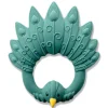 Natruba Sensory Play|Rattles / Clutching^Natural Teether Peacock - Green