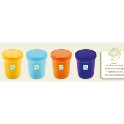 Djeco Early Learning|Sensory Play^Nature Modelling Dough Pack