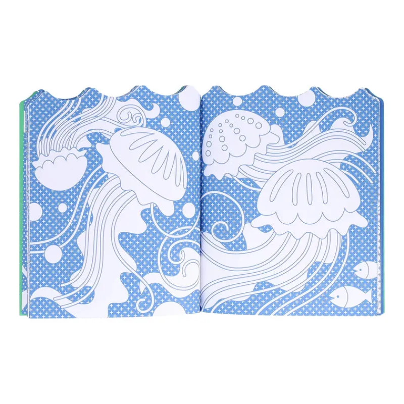 Petit Collage Age 5 & 6|Age 4^Ocean Colouring Book | Stickers