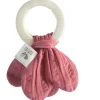 Tikiri Rattles / Clutching|Newborn^Organic Muslin Teether - Rose Pink