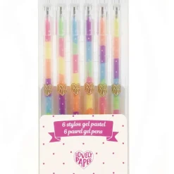 Djeco Stationery|Teenager^Pastel Rainbow Gel Pens