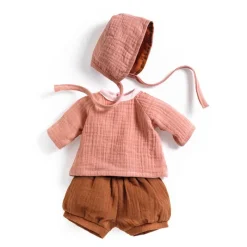 Djeco Dolls|Dolls^Peach 3-Piece Dolls Outfit (dolls 30 to 34cm)