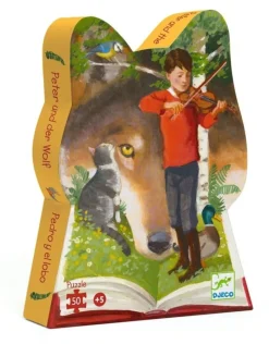 Djeco Jigsaws / Puzzles|Age 5 & 6^Peter and the Wolf Silhouette Puzzle (50-Piece)