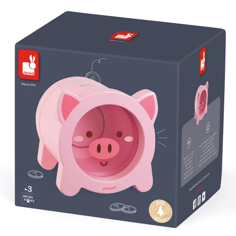 Janod Age 4|Age 3^Piggy Bank Money Box