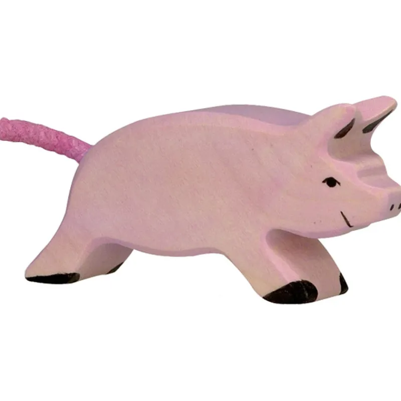 Holztiger Small World Play^Piglet Running - 80067