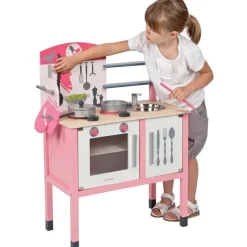 Janod Role Play|Kitchen / Play Food^Pink Maxi Cooker and Accessories