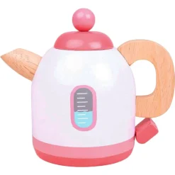 BigjigsToys Role Play|Kitchen / Play Food^Pink Wooden Kettle