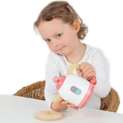 BigjigsToys Role Play|Kitchen / Play Food^Pink Wooden Kettle