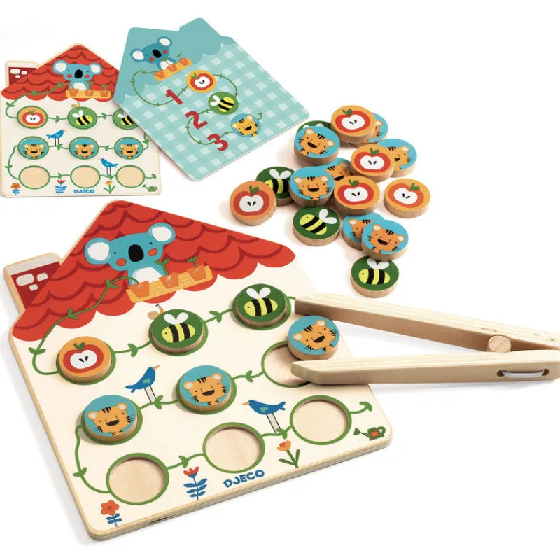 Djeco Games|Age 4^Pinstou Wooden Counting Game