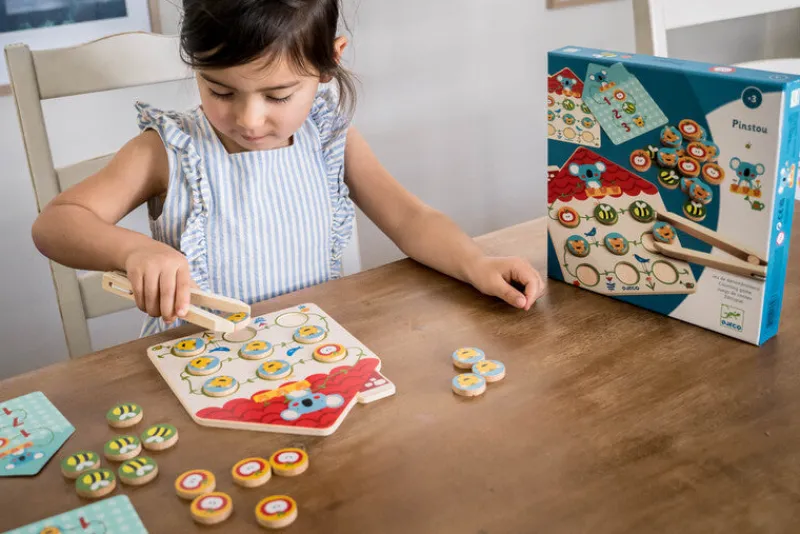 Djeco Games|Age 4^Pinstou Wooden Counting Game