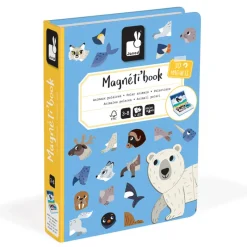 Janod Age 5 & 6|Age 4^Polar Animals Magnetic Book