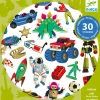 Djeco Stickers / Transfers|Age 7 & 8^Puffy Stickers - Retro Toys