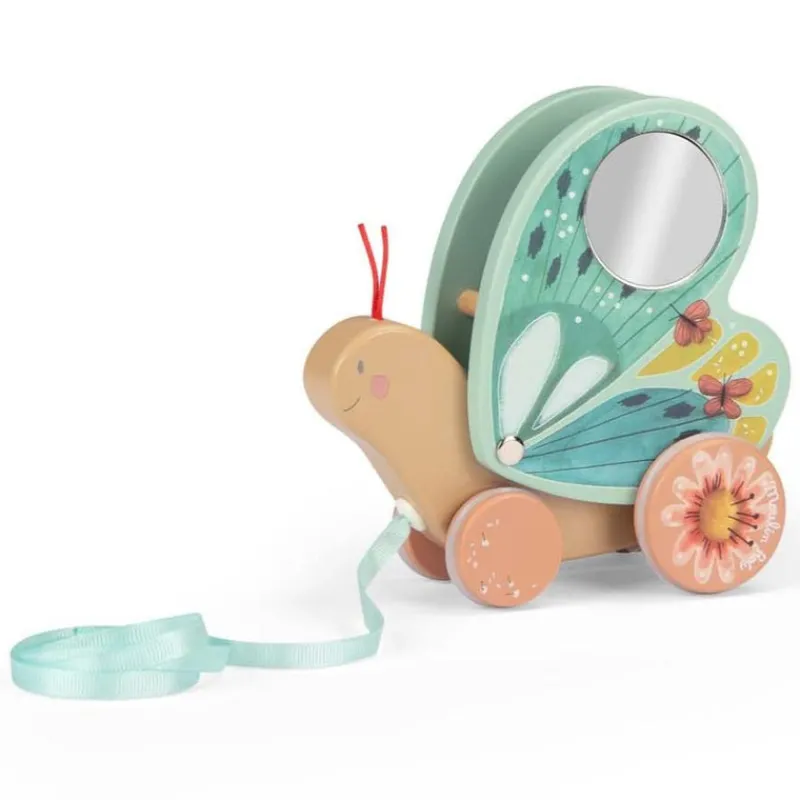 Moulin Roty Push / Pull|Age 2^Pull-Along butterfly