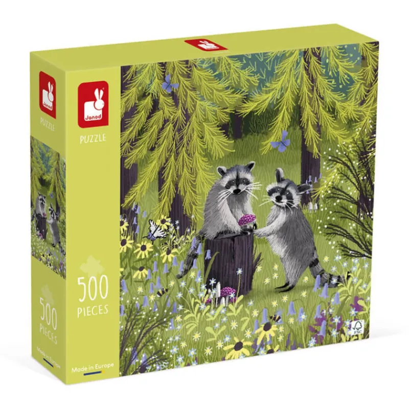 Janod Jigsaws / Puzzles|Teenager^Puzzle Raccoon Bandits - 500 Piece
